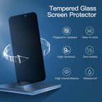 Entronix Anti-Spy Privacy Screen Protector Compatible with iPhone 13 - 3-Piece Combo