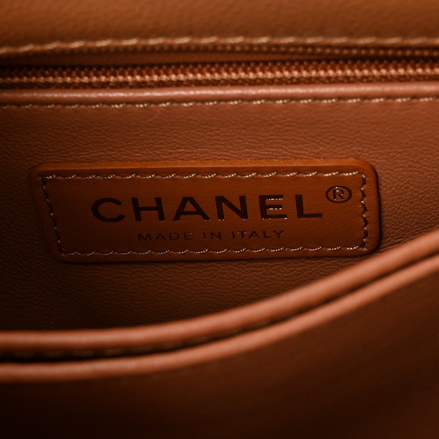 Caviar Quilted Mini Coco Handle Flap Brown