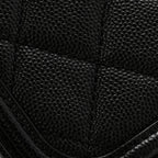 Caviar Quilted Medium CC Filigree Vanity Case Black