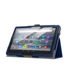 SAHARA - Hand Strap Series Folio Case for Amazon Fire 7 (2022) - Blue