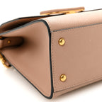 Grainy Calfskin Small VSling Top Handle Bag Poudre