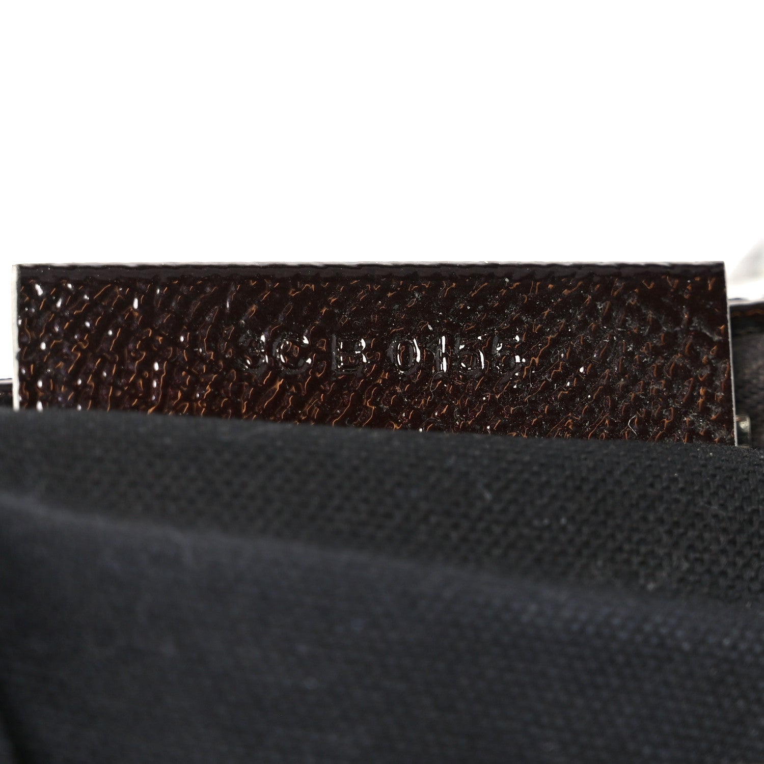 Textured Patent Calfskin Small Tri-Color Antigona Black White Brown