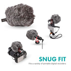 Movo WS-G9 Furry Outdoor Mic Windscreen Muff