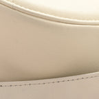 Lambskin Quilted Chanel 19 Round Clutch With Chain White