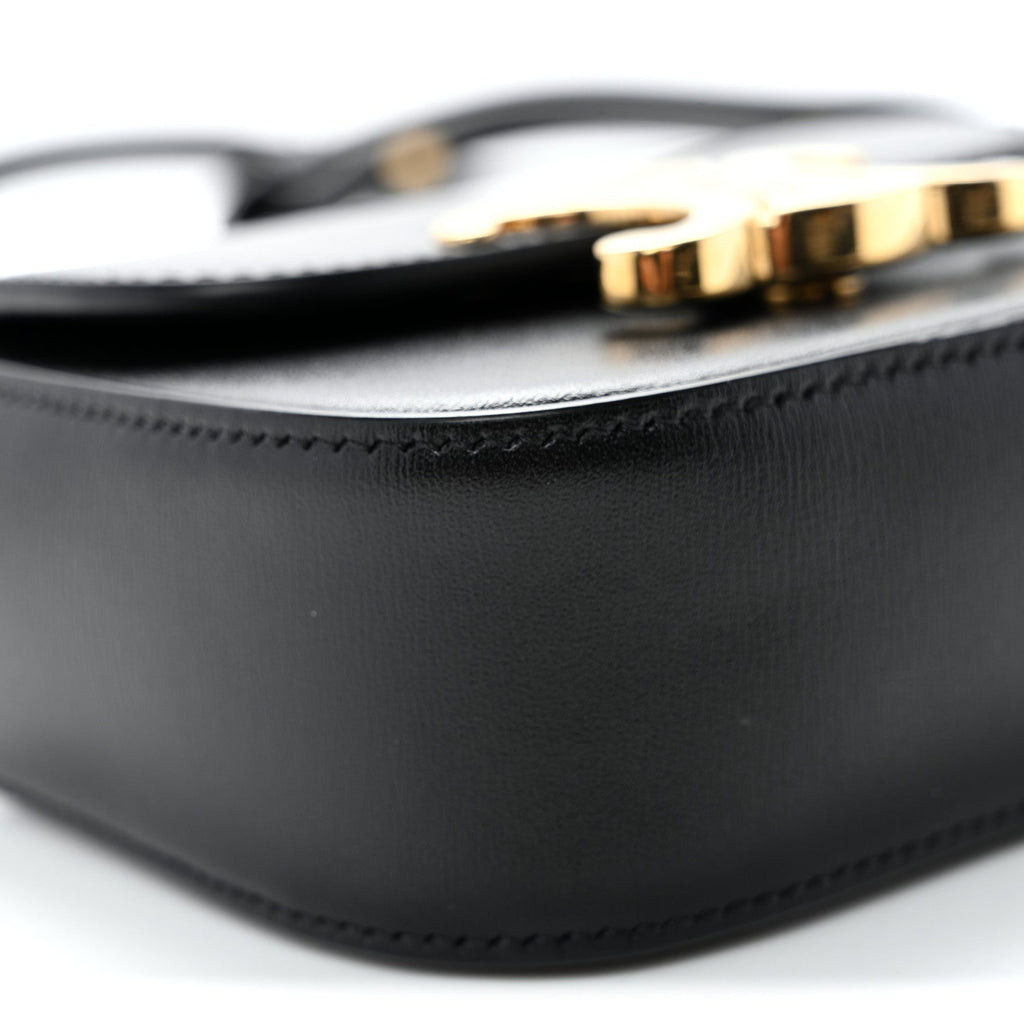 Shiny Calfskin Mini Triomphe Black