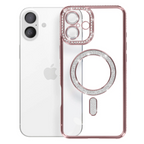 Entronix [Magnetic] Case Compatible with iPhone 17 - [Clear Back] Luxury Diamonds
