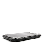 Calfskin Studded Loubiposh Clutch Black