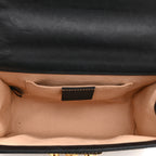 GG Supreme Monogram Bees Small Padlock Shoulder Bag Black