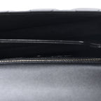 Calfskin Quilted Graffiti Knuckle Shoulder Bag Black