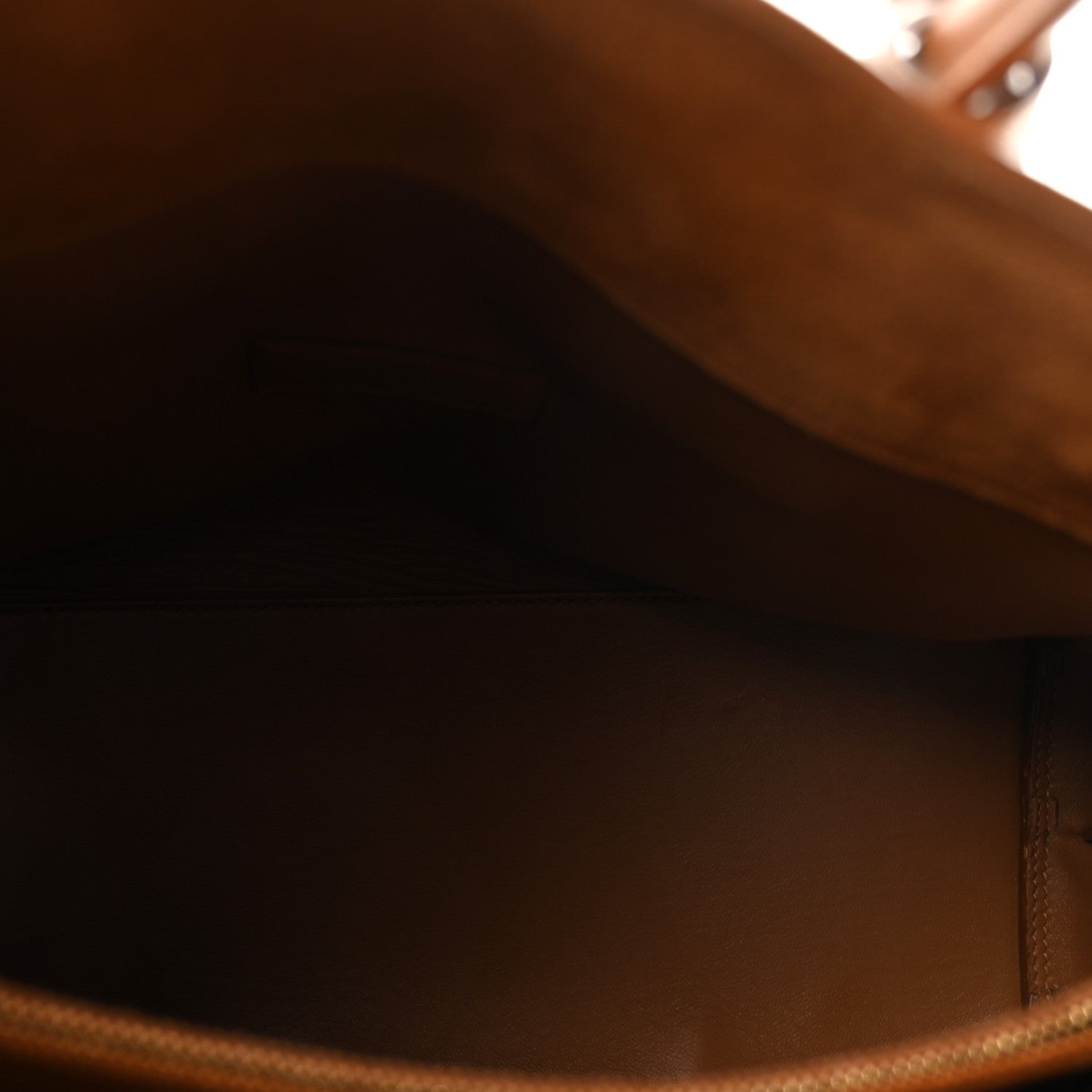 Suede Calfskin Studded Small Sac De Jour Caramel Cognac
