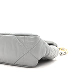 Goatskin Quilted Medium Chanel 19 Flap Grey