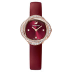 Swarovski Crystal Flower Ladies Red Watch