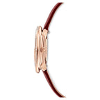 Swarovski Crystal Flower Ladies Red Watch