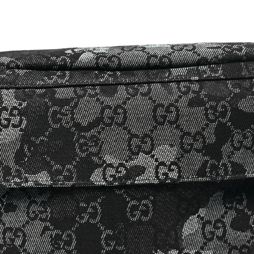Denim Monogram Web Belt Bag Blue Multicolor