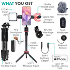Movo iVlog1 Kit for Lightning with Fullsize Tripod