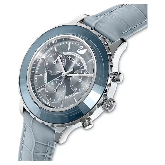 Swarovski Octea Lux Chronograph Ladies Blue Watch