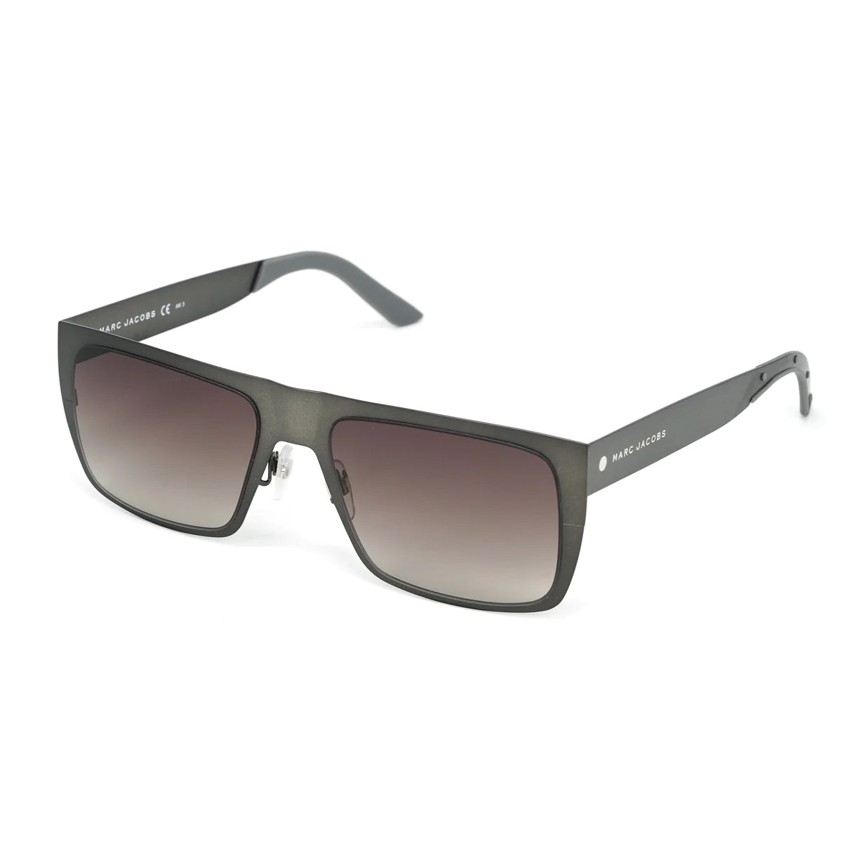 Marc Jacobs Men's Rectangular Sunglasses Flat Top Grey