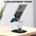 360° Adjustable Universal Tablet and Smartphone Desk Stand with Detachable Arm for Portable Use
