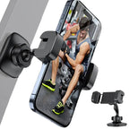 360-Degree Adjustable Magnetic Phone Holder for Smartphones (4-7") with Alloy Base and Joint