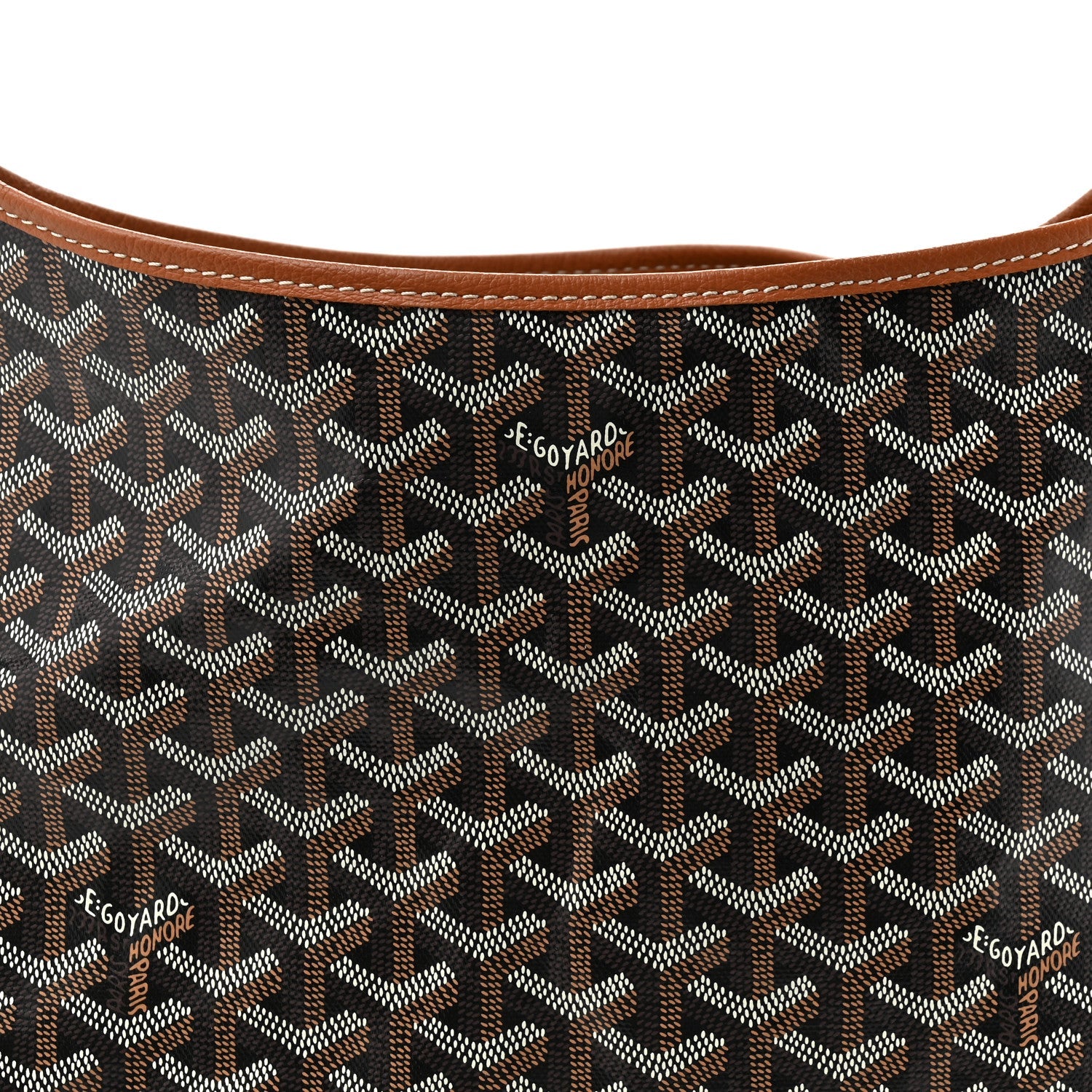 Goyardine Boheme Hobo Black Gold