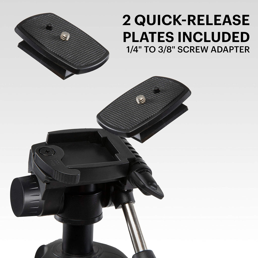 Kodak PhotoGear 2-in-1 Camera Tripod & Monopod with 70” 4-Section Flip-Lock Tripod & Swivel Head