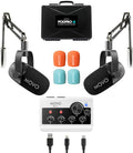 Movo PodPro-A Portable Podcasting Bundle for 2 for Smartphones and Computers