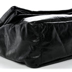 Arena Calfskin Medium Monaco Chain Shoulder Bag Black