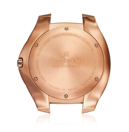 Edox Les Bèmonts Men's Rose Gold Blue Watch