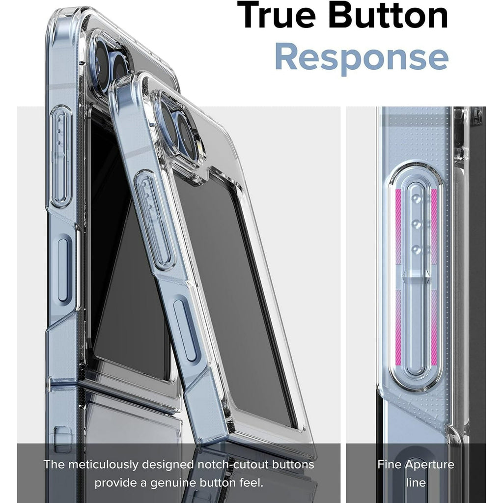 Entronix Case Compatible with Galaxy Z Flip 6 - [Hard Back] Clear Cover