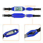 Reiko Running Sport Belt For Iphone 7 Plus/ 6S Plus Or 5.5 Inches Device With Two Pockets And Led In Blue (5.5X5.5 Inches)