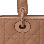 Ultra Matte Calfskin Cannage Medium Lady Dior Beige