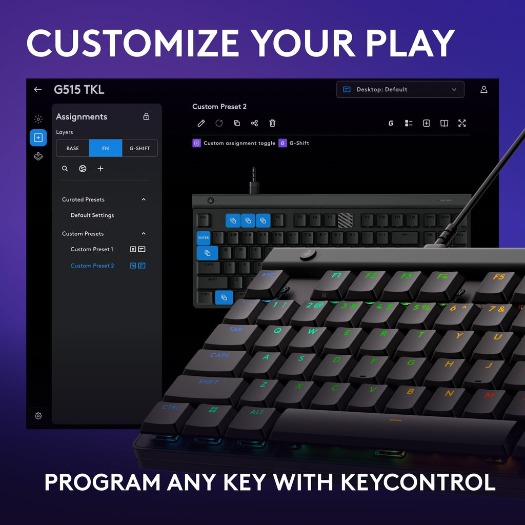 Logitech G515 TKL Wired Tenkeyless