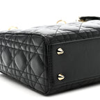 Lambskin Cannage Small My ABCDior Lady Dior Black