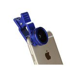 Professional Hd Camera Lenskit Built In 15X Macro Lens Navy For Iphones And Smartphones