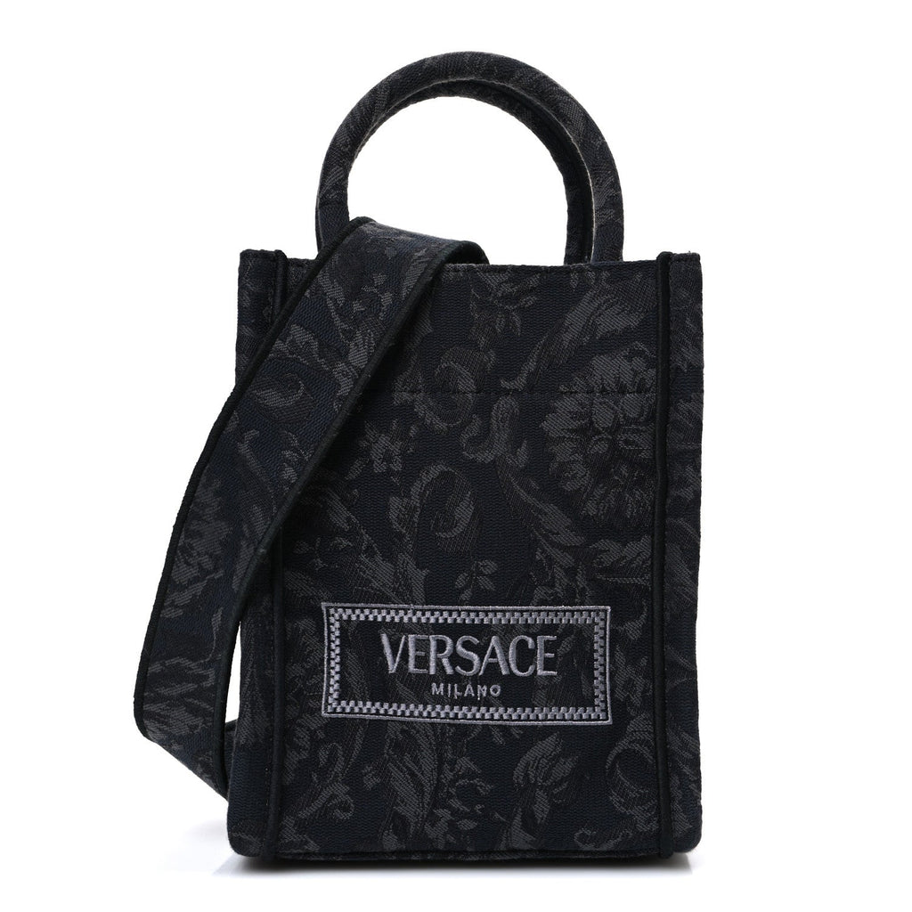 Jacquard Barocco Mini Athena Tote Black