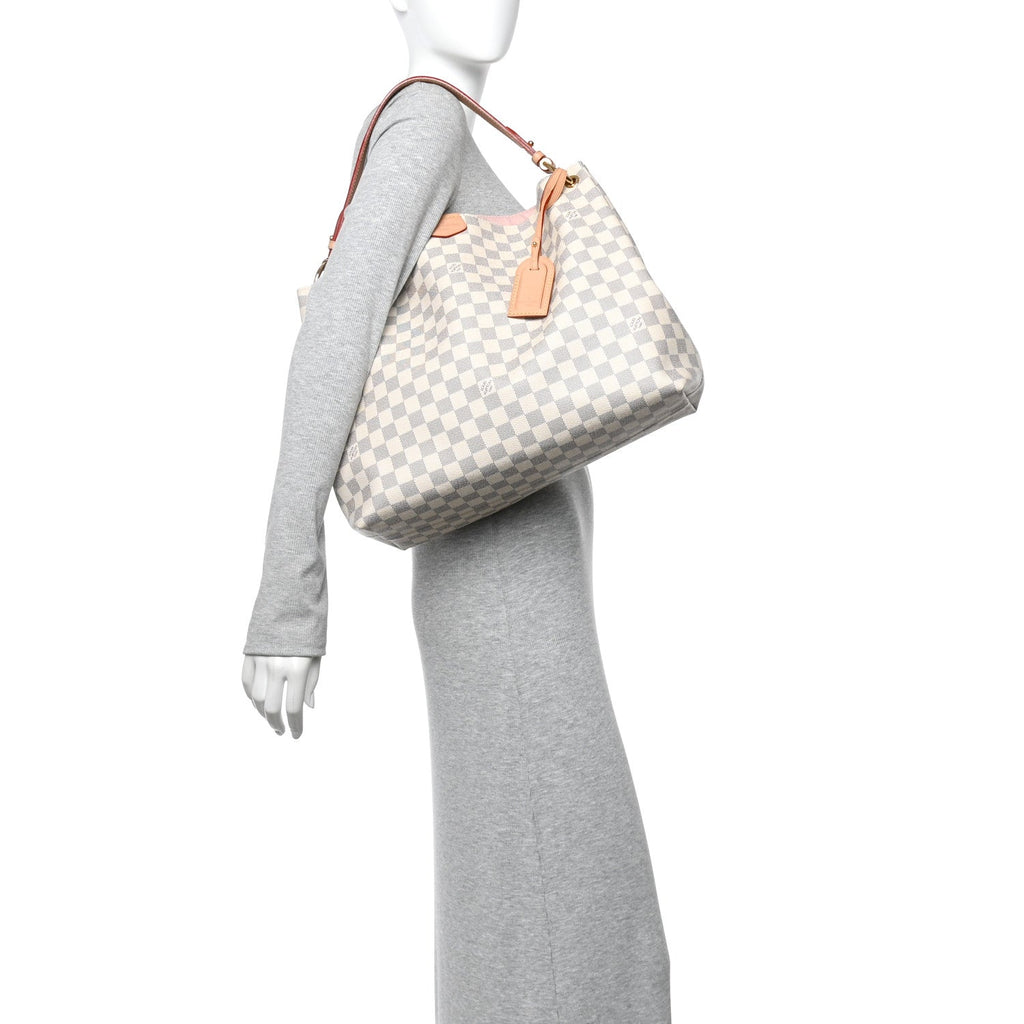 Damier Azur Graceful MM Rose Ballerine