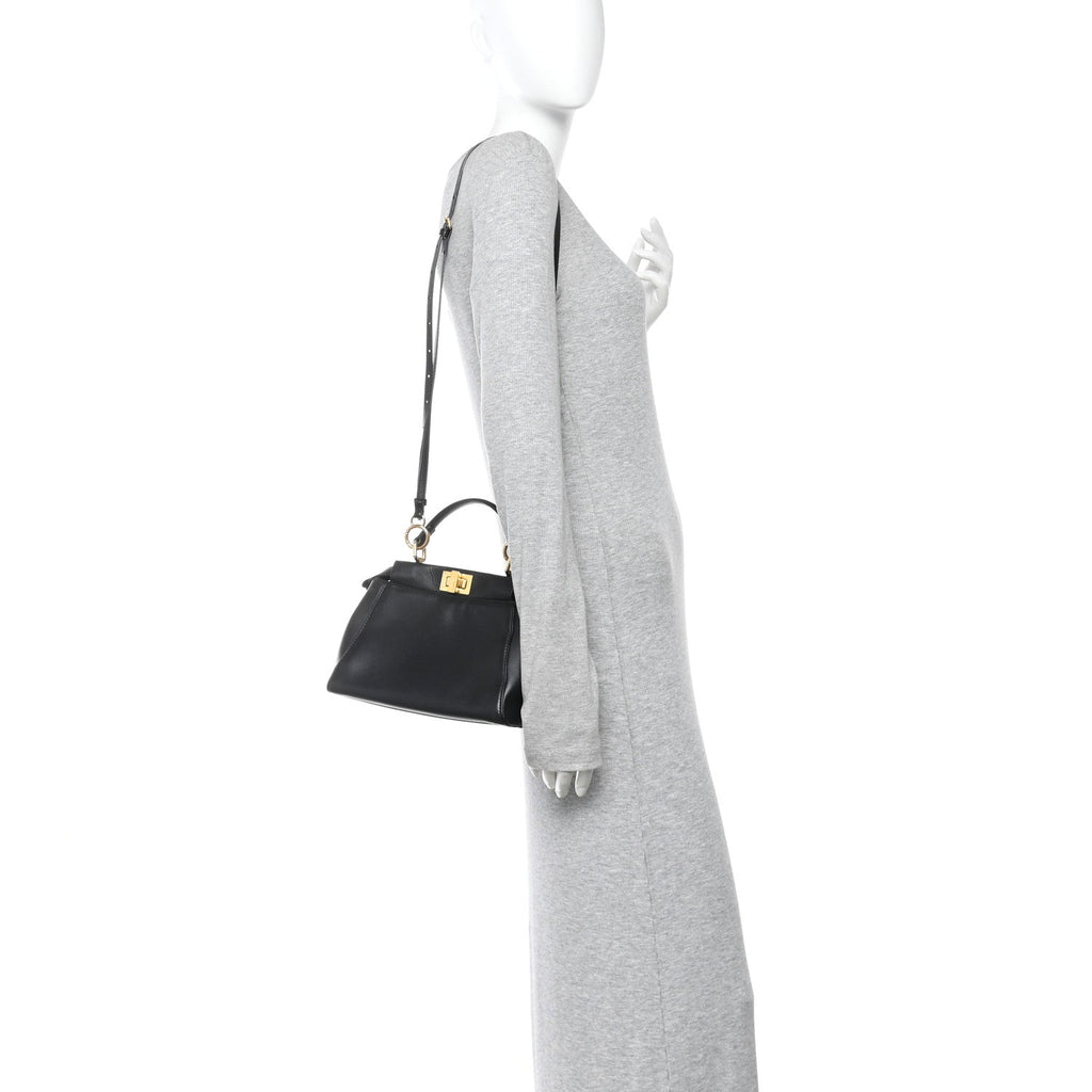 Nappa Mini Peekaboo Iconic Satchel Black