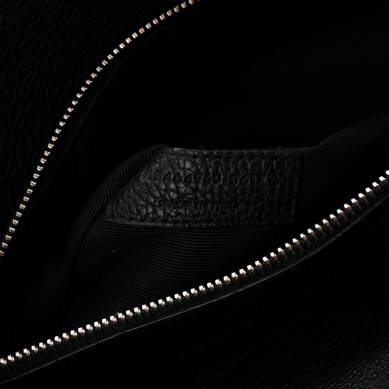 Grained Calfskin Small Supple Sac De Jour Black