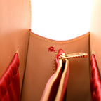 Monogram Calf Hair Spikes Iconoclasts Christian Louboutin Tote Red