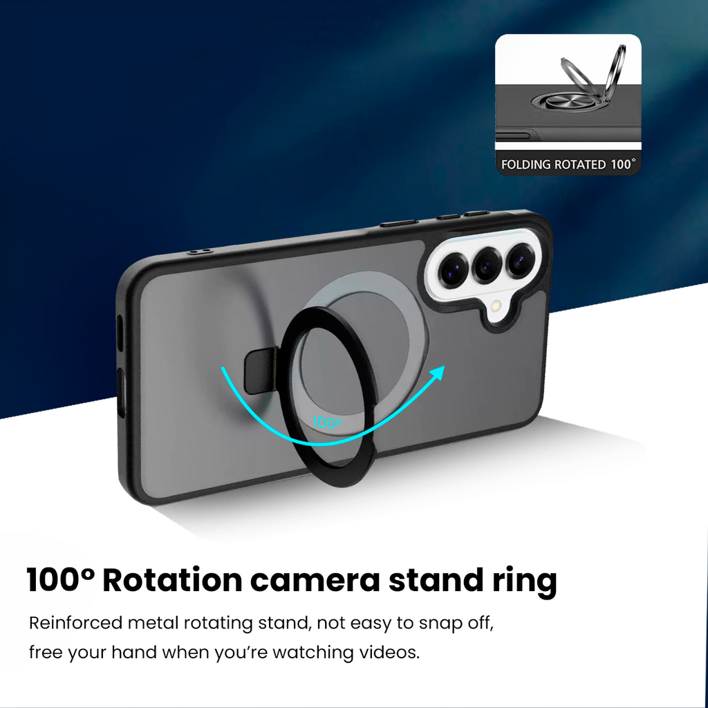 [DIS] Entronix [Magnetic] Case Compatible with Galaxy A26 - Translucent Frosted Matte Gripstand