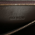 Used Calfskin Small Hourglass Top Handle Bag Brown