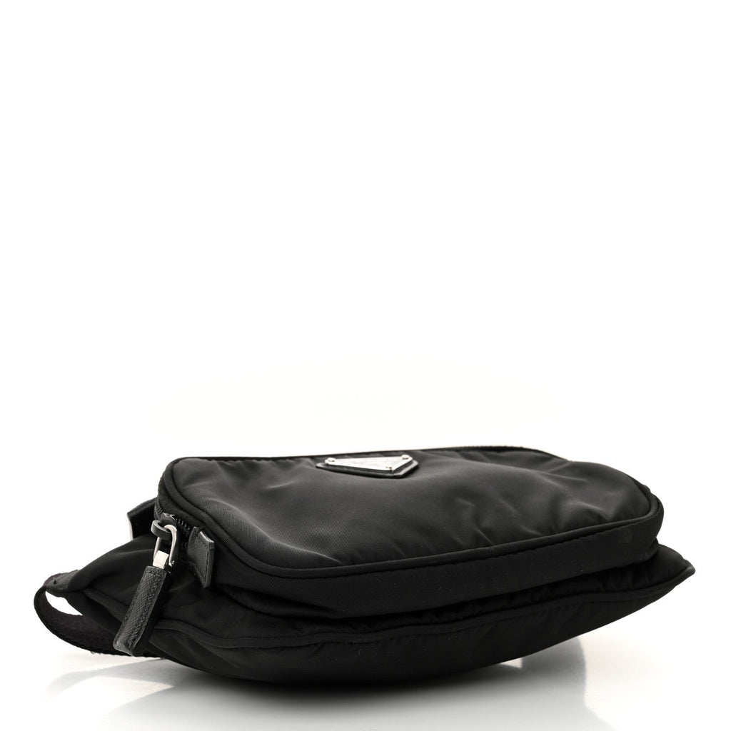 Re-Nylon Saffiano Belt Bag Black