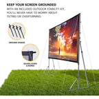 Kodak 150" Dual Portable Projector Screen with Stand and Carry Case