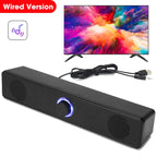 4D Computer Speaker Bar Stereo Sound Subwoofer  Speaker For Macbook Laptop Notebook PC Music Player Wired Loudspeaker