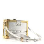 Metallic Epi Petite Malle Silver