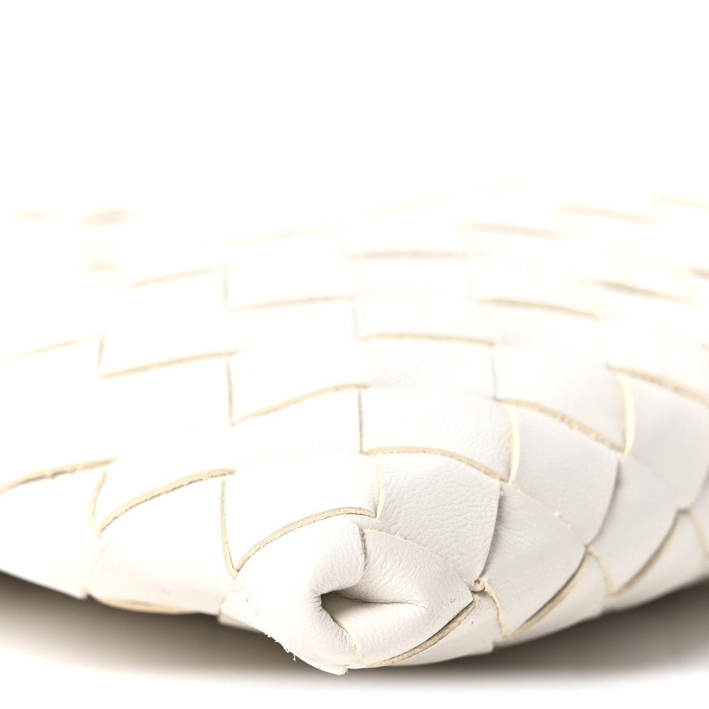 Calfskin Intrecciato Mini Hop White