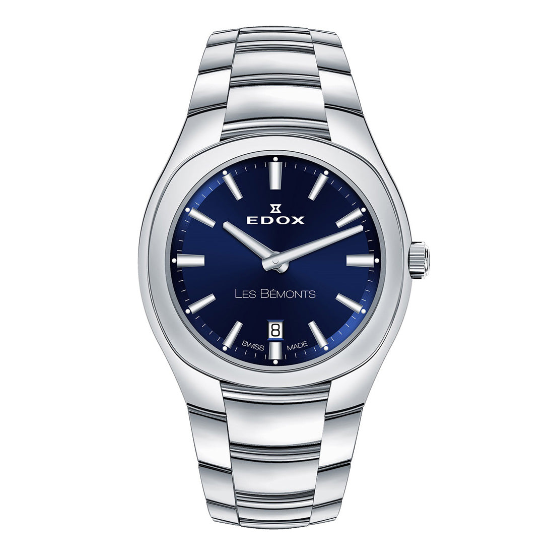 Edox Les Bèmonts Ladies Silver Blue Watch