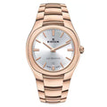 Edox Les Bèmonts Ladies Rose Gold Silver Watch
