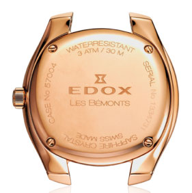 Edox Les Bèmonts Ladies Rose Gold Silver Watch