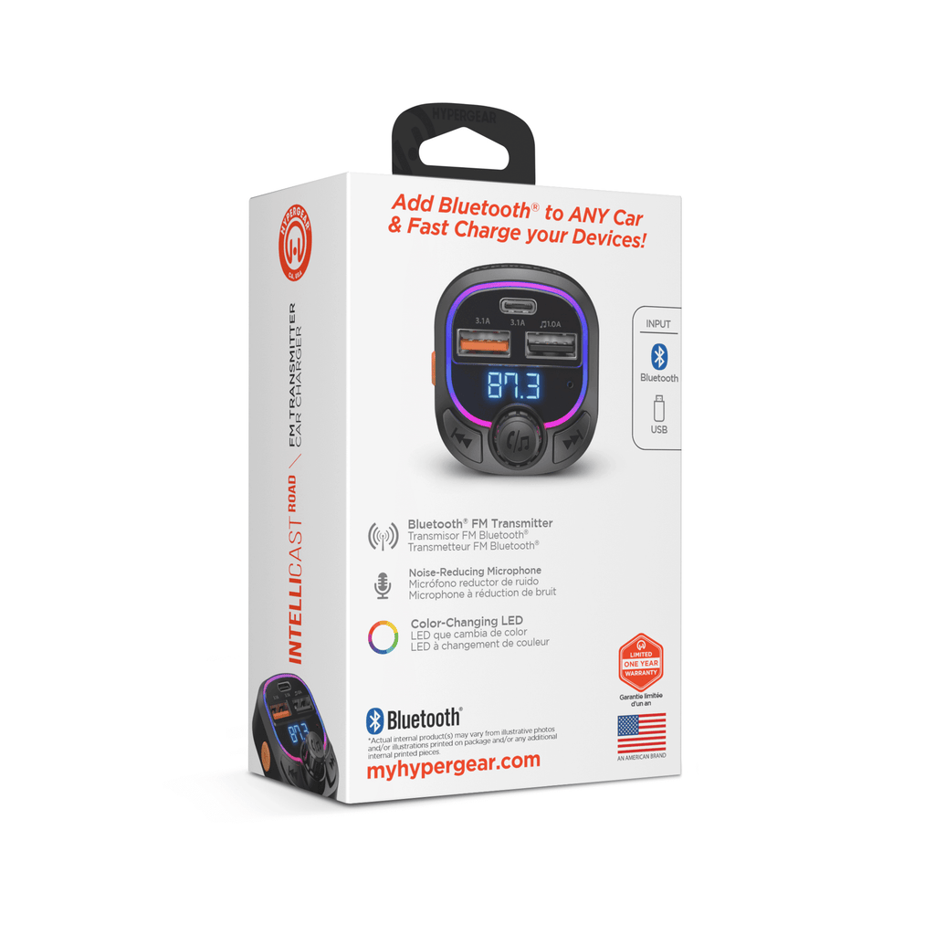 IntelliCast Road FM Transmitter Car Charger